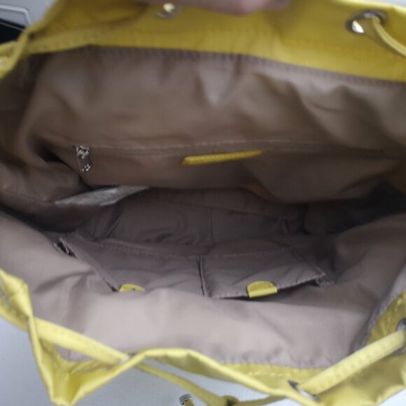 Samsonite Mustard Yellow Bucket Style Adjustable Straps Unisex Backpack - Picture 8 of 14